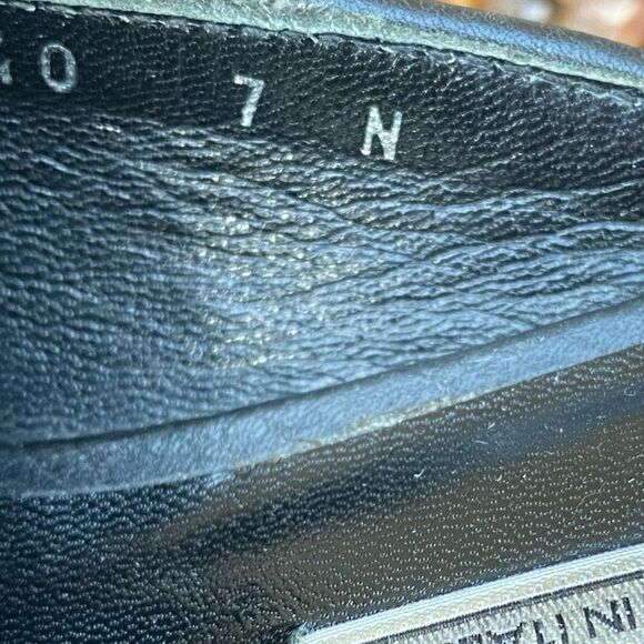 Brighton Lucy Black Lucy Slip On Loafers w/Western Beaded Strap. Size 7N Boho - Picture 8 of 9